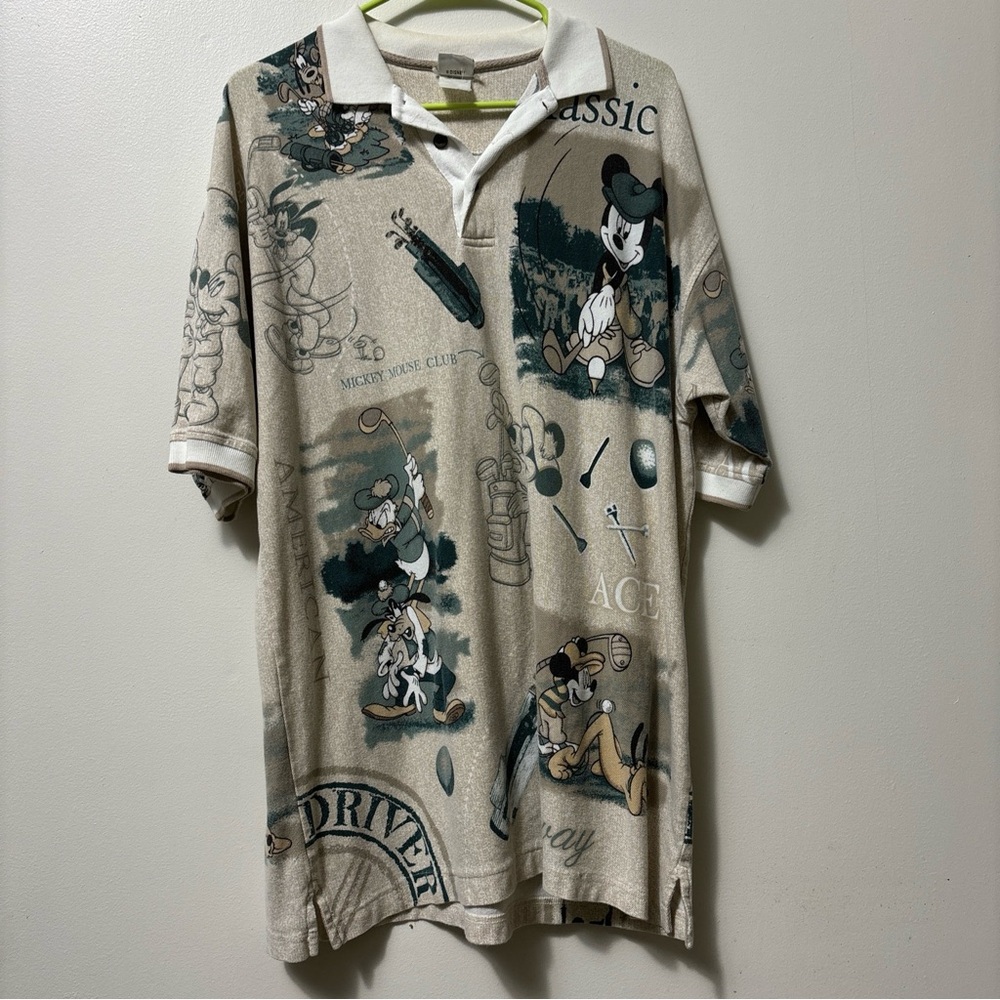 Classic Mickey Mouse Men's Polo Shirt - Cream